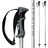 Zipline Blurr 16.0 Graphite Composite Downhill Ski Poles - Lightweight, Freeride All-Mountain, Vibration Dampening (Silver Chrome, 40" in./102 cm) view 1
