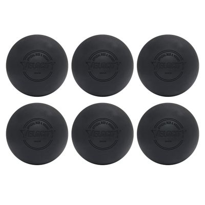 Velocity Practice Lacrosse Balls - 1, 2, 3, 6, 12, 18, 24, 36, 60 and 120 Packs - Official Size and Weight - Black