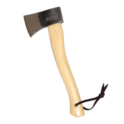 PRANDI Yankee Hatchet 1.32lb - Hickory Handle 14.97in with Leather String - Ideal for Camping and Bushcraft - Made in Italy