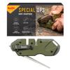 Smiths 50981 Pocket Pal Tactical Knife Sharpener - OD Green - 2 Stage Sharpener & Diamond Sharpening Rod - Pocket Clip - Outdoor Hunting Knife & Hook Sharpener - Compact & Lightweight view 1