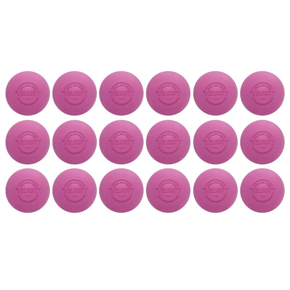 Velocity Practice Lacrosse Balls - 1, 2, 3, 6, 12, 18, 24, 36, 60 and 120 Packs - Official Size and Weight - Pink