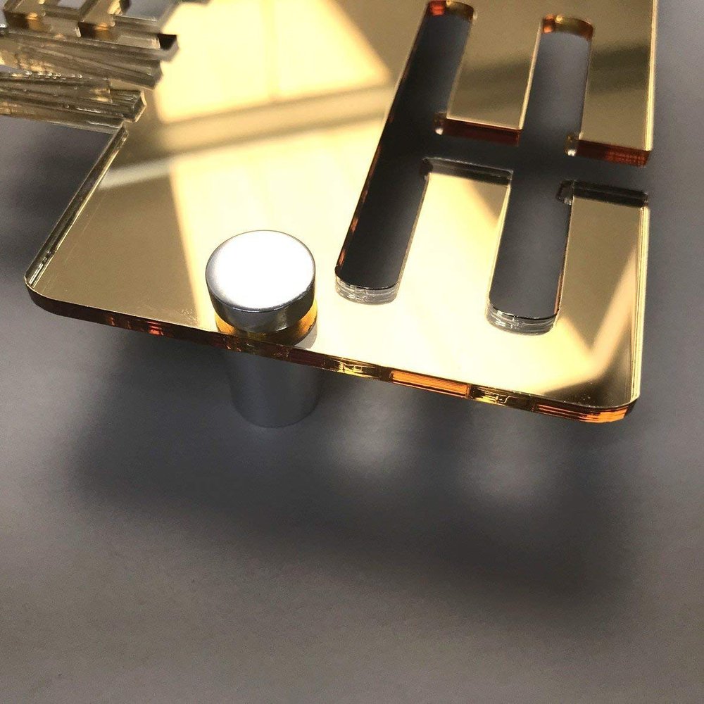 Netball Medal Hanger - Trophy Display - Gold Mirror