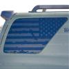 Skull Daddy Graphics Distressed USA PRECUT Window Flags Decals Sticker to fit Toyota 4Runner 2003-2009 (Both Sides) view 3
