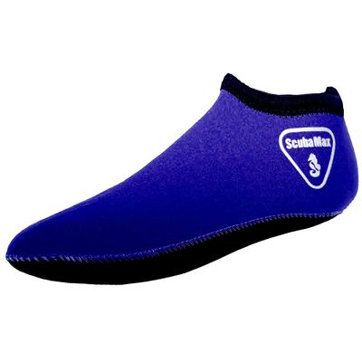 3mm Snorkeling, Scuba Diving Fin Low Cut Neoprene Sock Royal Blue, Small
