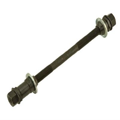 Alta Bicycle Multiple Speed Rear Hub Axle 3/8" x 185mm Long, Multiple Colors (Black)