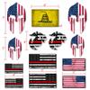 14-Pieces Sticker kit- Decals USA Flag Stickers- 1st Responders- Fire Dept Red Lives - Armed Services Red, Military - 100% Vinyl Stickers for Trucks, Offroad, Laptops, Waterbottles, Lo view 1