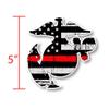 14-Pieces Sticker kit- Decals USA Flag Stickers- 1st Responders- Fire Dept Red Lives - Armed Services Red, Military - 100% Vinyl Stickers for Trucks, Offroad, Laptops, Waterbottles, Lo view 3