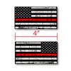 14-Pieces Sticker kit- Decals USA Flag Stickers- 1st Responders- Fire Dept Red Lives - Armed Services Red, Military - 100% Vinyl Stickers for Trucks, Offroad, Laptops, Waterbottles, Lo view 4