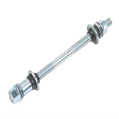 Alta Bicycle Multiple Speed Rear Hub Axle 3/8" x 185mm Long, Multiple Colors (Chrome)