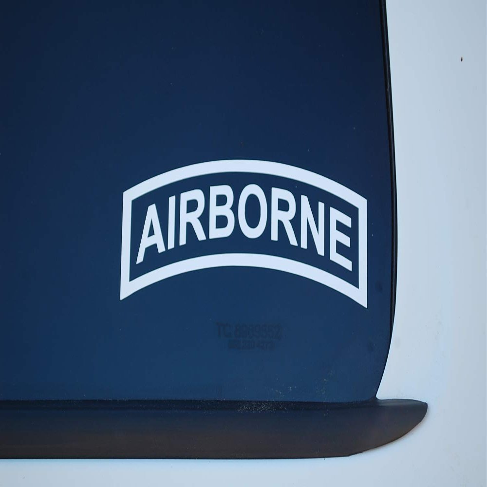 101st Airborne Logo Screaming Eagles Sticker Vinyl Decal Choose Color & Size!! Military USA Car Window (V581) (5" X 2", Red)