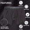ExOfficio Men's Give-N-Go 2.0 Sport Mesh 6'' Boxer Brief, Black/Black, Small view 3