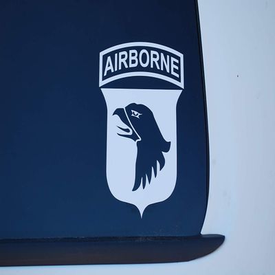 101st Airborne Logo Screaming Eagles Sticker Vinyl Decal Choose Color & Size!! Military USA Car Window (V580) (7" X 5", Blue)