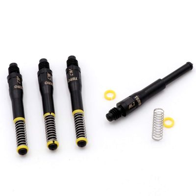 CUESOUL 4 pcs TERO AK7 Dart Shafts Built-in Spring Telescopic for Steel Tip Darts and Soft Tip Darts