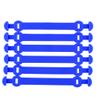 Andux Silicone Tennis Vibration Dampener Long Buckle Type Reduce Vibration 6pcs/Set BZQ-06 (Blue) view 1