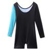 BAOHULU Leotard for Toddler Girls Gymnastics Shorts Sparkle Embroidery Tank Biketards One Piece B196_BlackBlue_100 view 2