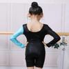 BAOHULU Leotard for Toddler Girls Gymnastics Shorts Sparkle Embroidery Tank Biketards One Piece B196_BlackBlue_100 view 4