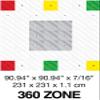 Hockey Revolution 360 Zone Professional Training Flooring Tile - Improve Stick-Handling and Moving, Speed on Ice, Exercise, Fitness - Indoor and Outdoor Practice Zone with Trainer App view 4