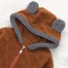 Infant Baby Toddler Boys Girls Christmas Clothes Winter Snowsuits 3-24 Months Cartoon Ears Hoodie Romper Jumpsuit (12-18 Months, Brown) view 4