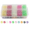 Fishing Bead Bait Eggs Kits Floating Ball Stopper Plastic with Box Glow Round Luminous Saltwater Freshwater Salmon Trout(1/8in;1/7in,3000pcs) view 1