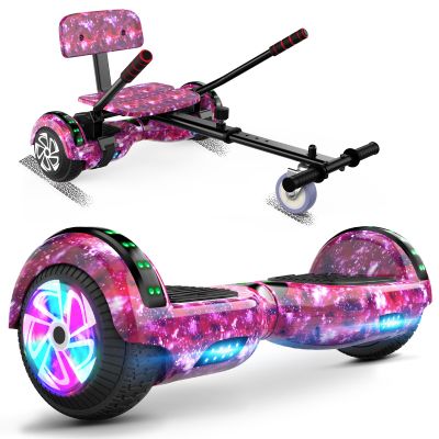 FLYING-ANT Self Balance Scooter Seat Attachment 6.5 Two-Wheel Self Balancing Electric Scooter with LED Light Flash Lights Wheels