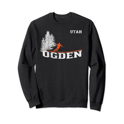 1980s Style Ogden UT Long Sleeve Skiing Shirt