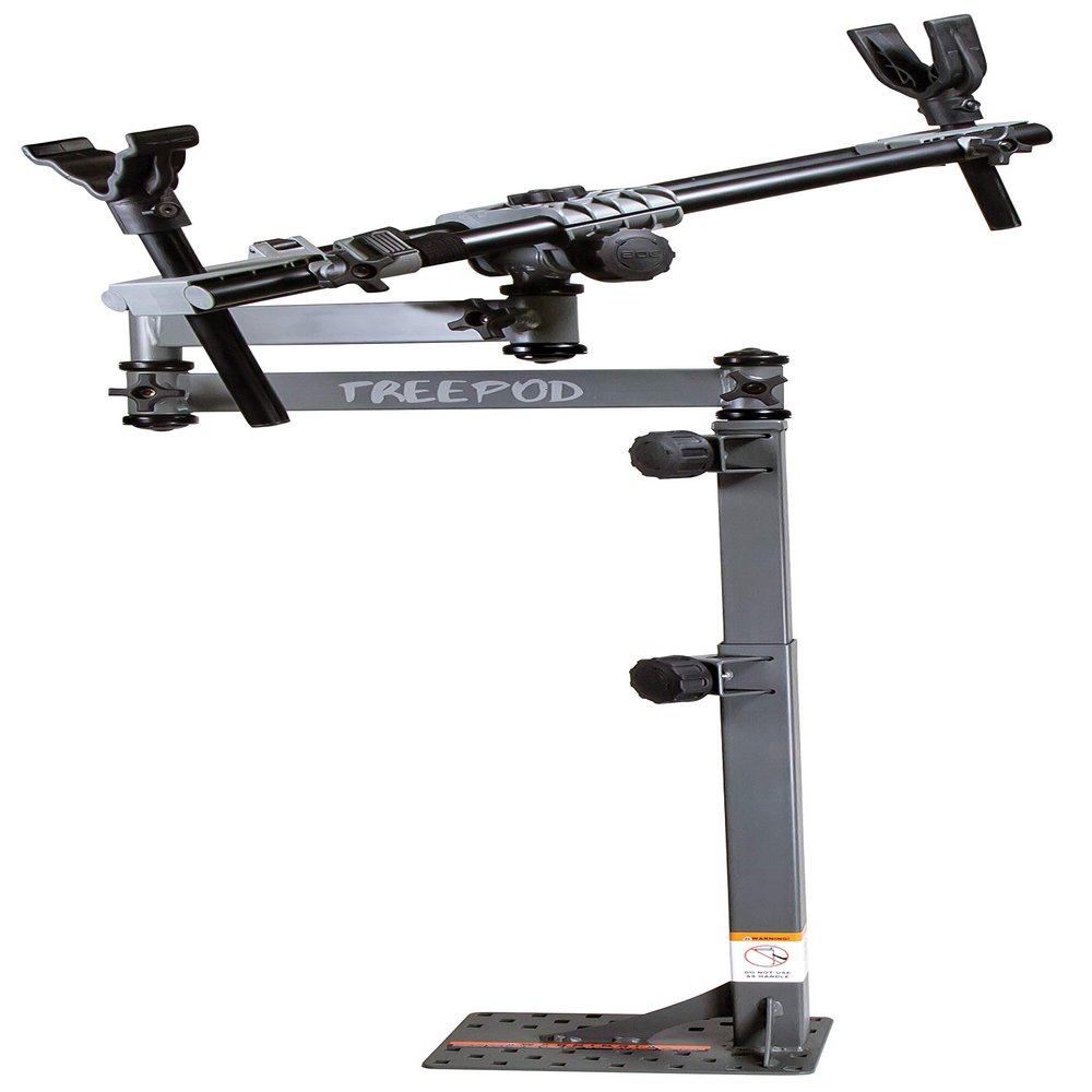 BOG TreePod Hunting Rest with Maximum Shooting Stability, Non-Marring Hands-Free Gun Rest, Adjustable Height, Ambidextrous, Tilting Frame, and Durable Design for Hunting, Shooting, and Outdoors