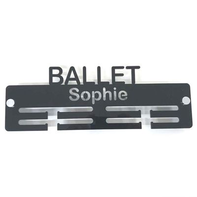 Personalized Ballet Medal Hanger - Pink