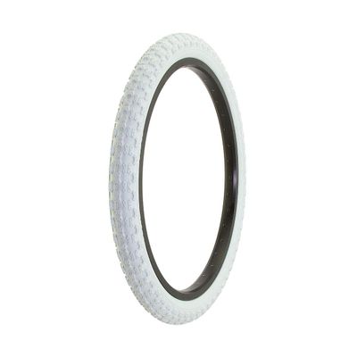 Alta Bicycle Tire Duro 20" x 2.125" Comp 3 Thread Bike Tire, Multiple Colors (White)