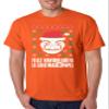 ALLNTRENDS Men's T Shirt Feliz Navidolare La Christmas La Casa Trendy Xmas Gift (3XL, Orange) view 1