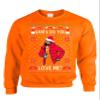 ALLNTRENDS Adult Sweatshirt Santa Do You Love Me Ugly Christmas Trendy Holiday (S, Orange) view 1
