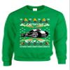 ALLNTRENDS Adult Sweatshirt Hot Rod Motors Ugly Christmas Party Outfit Winter (2XL, Irish Green) view 1