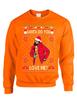 ALLNTRENDS Adult Sweatshirt Santa Do You Love Me Ugly Christmas Trendy Holiday (3XL, Orange) view 1