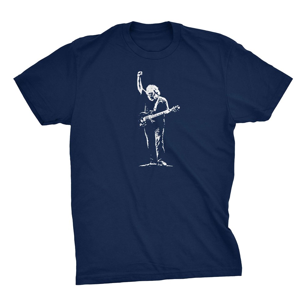 ZJ Designs Jerry Garcia Tribute T-Shirt Shakedown Tee (Large) Navy