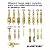 GLORYFIRE Gun Cleaning Kit Universal for Guns, Gun Brushes for Pistol, Handgun, Shotgun, Elite Brass Rods and Wire Rope, Hunting Gear Gun Accessories for Men(Brass Jags Set) view 2