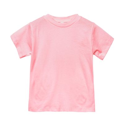 Bella + Canvas Toddler Jersey Short Sleeve T-Shirt (4 Years) (Pink)