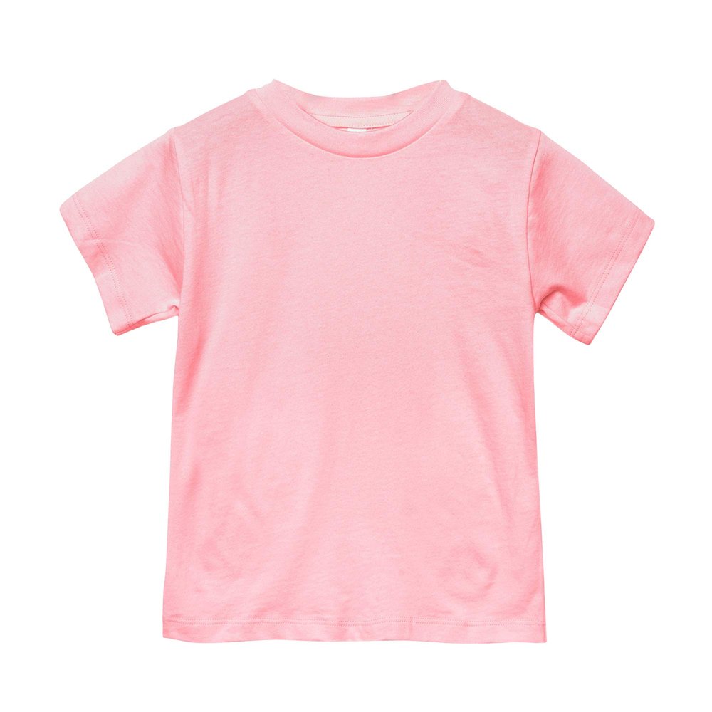 Bella + Canvas Toddler Jersey Short Sleeve T-Shirt (4 Years) (Pink)
