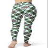 sissycos Women's St. Patrick's Day Checkered Plaid Printed Leggings Buttery Soft Stretchy Pants (Small-Large, Pixel Check) view 4