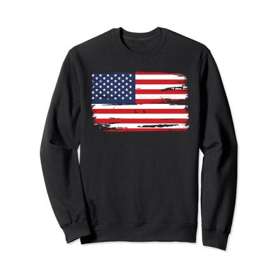 Usa American Flag Sweatshirt Pullover