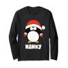 Nanny Penguin Christmas Santa T Shirt Family Matching Tee view 1