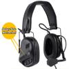 ATAIRSOFT Tactical Headset Wargame Hunting Headphone Without Noise Cancellation Function (Black) view 2