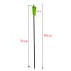 AMEYXGS 6/12 Pcs 30 Inch Archery Carbon Arrows Target Practice Spine 500 Flu Flu Arrows Small Game Arrows 4 Feathers Fletching with 100 Grain Judo Arrowheads for Practice Targeting (Green, 12 pcs) view 2
