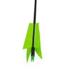 AMEYXGS 6/12 Pcs 30 Inch Archery Carbon Arrows Target Practice Spine 500 Flu Flu Arrows Small Game Arrows 4 Feathers Fletching with 100 Grain Judo Arrowheads for Practice Targeting (Green, 12 pcs) view 4