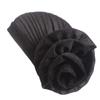Fxhixiy Women Elastic Glitter Big Flower Turban Beanie Head wrap Hair Loss Chemo Cap Hat (Black) view 1