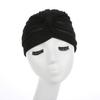 Fxhixiy Women Elastic Glitter Big Flower Turban Beanie Head wrap Hair Loss Chemo Cap Hat (Black) view 3