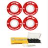 Bigfoot Skateboard Wheels 53mm 83A Soft Cruiser Filmer Red + Ceramic Bearings view 1