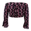 American Rag Juniors' Printed Bell-Sleeve Top (S, Black Combo) view 2
