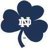 2 Inch Notre Dame Blue Shamrock Logo Decal Notre Dame Fighting Irish ND Removable Wall Sticker Art NCAA Home Room Decor 2 by 2 Inches view 1