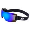 Birdz Eyewear Wren Sport Skydiving Snowboarding Motorcycle Riding Goggles w/Blue Mirror Lens view 1