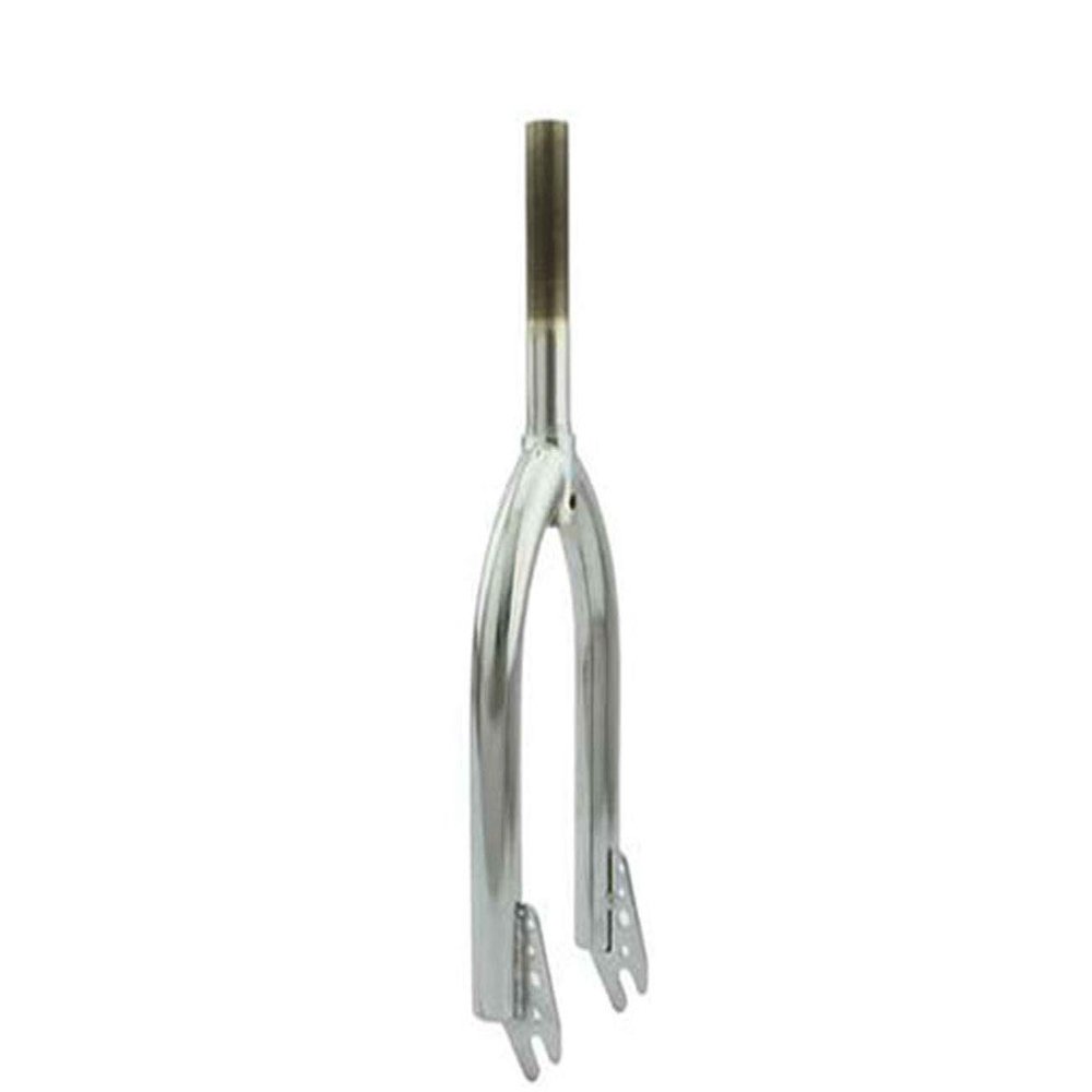 Alta Bicycle Chrome BMX Steel Forks, 1" Threaded, Multiple Sizes (16")