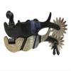 AJ Tack Men's Cowboy Show Spurs with Silver Engraving view 1